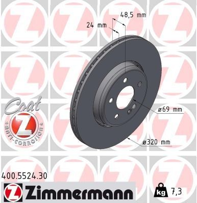 Zimmermann bremsscheibe - 2x,