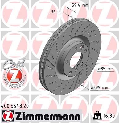 Zimmermann bremsscheibe für - bremsscheibe,